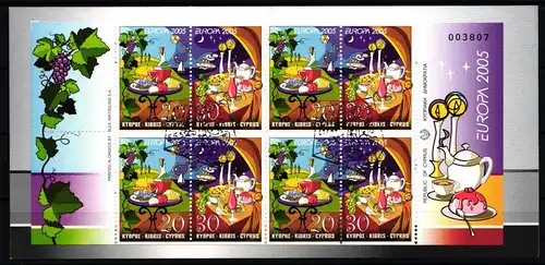 Zypern MH 6 gestempelt Ersttagssonderstempel, CEPT #JI302