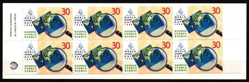 Zypern Markenheftchen mit 918 D postfrisch Tag der Briefmarke #JI289