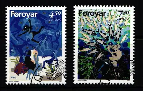 Färöer 317-318 gestempelt #JP259