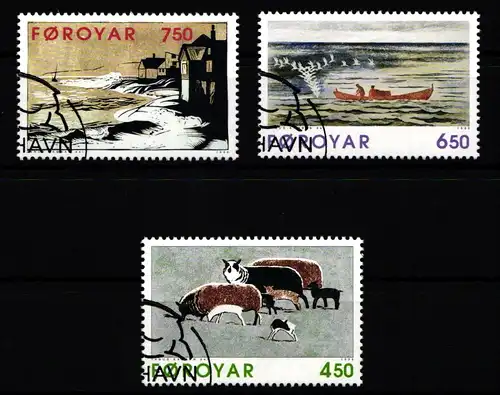 Färöer 305-307 gestempelt #JP267