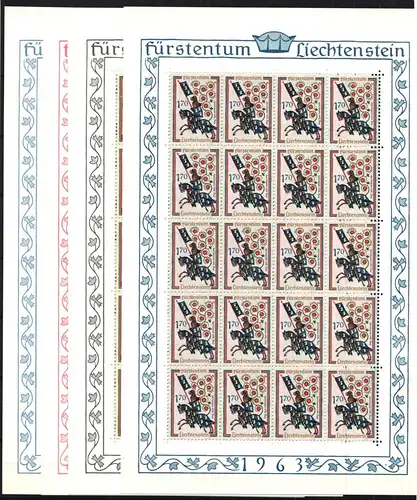 Liechtenstein 433-436 postfrisch als Kleinbogen #JI655