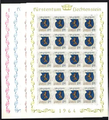 Liechtenstein 440-443 postfrisch als Kleinbogen #JI659