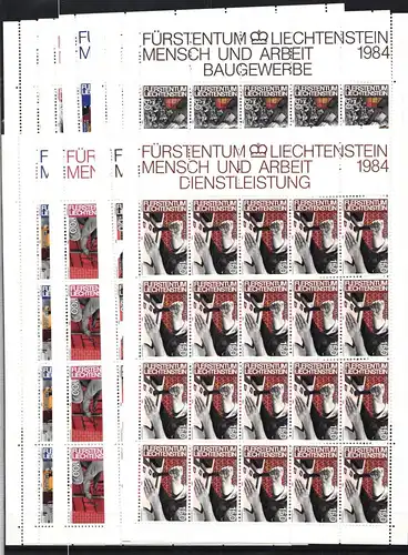 Liechtenstein 849-860 postfrisch als Kleinbogen #JI666