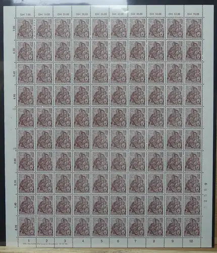 DDR 585 postfrisch Bogen ungefaltet #JP446