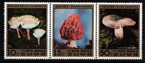 Korea 2791-2793 postfrisch Dreierstreifen / Pilze #JA888