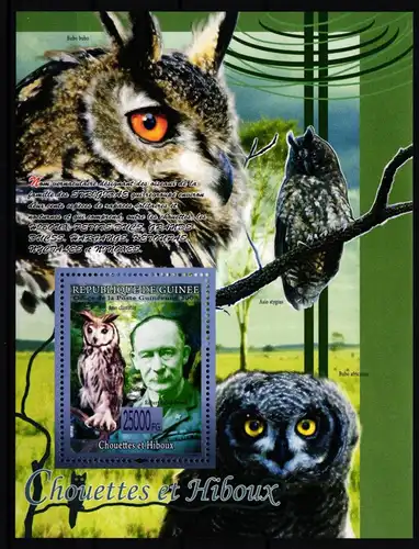 Guinea Block 1520 postfrisch Eule #JA994