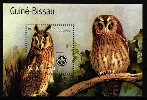 Guinea Bissau Block 322 postfrisch Eule #JA997