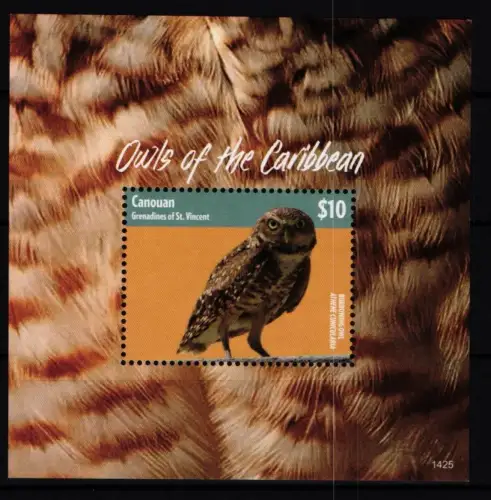 Canouan Bock 67 postfrisch Eule #JH012