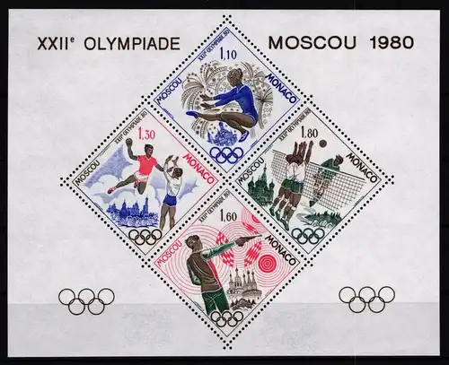 Monaco 1415-1418 postfrisch Sonderdruck / Olympia #JH062