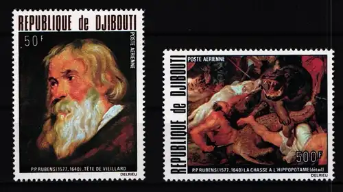 Dschibuti 216 und 217 postfrisch Rubens #JH065