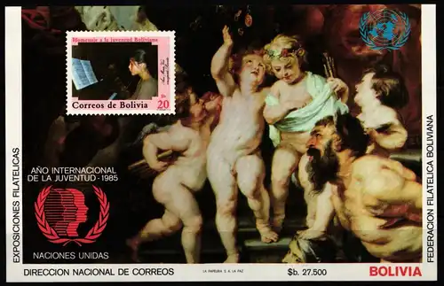 Bolivien Block 142 postfrisch #JP322