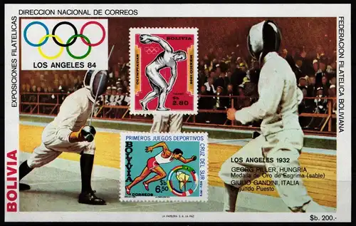 Bolivien Block 135 postfrisch #JP315