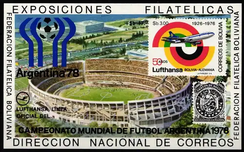 Bolivien Block 79 postfrisch #JP317