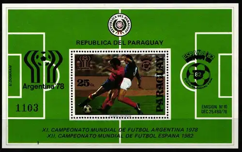 Paraguay Block 343 postfrisch #JP326