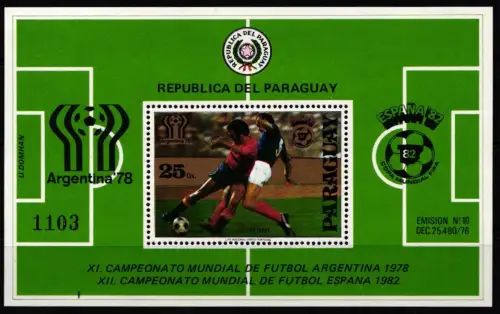 Paraguay Block 343 postfrisch #JP326