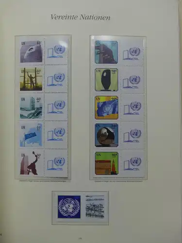 Vereinte Nationen Sammlung 2005-2014 postfrisch im Borek Vordruckalbum #LX951