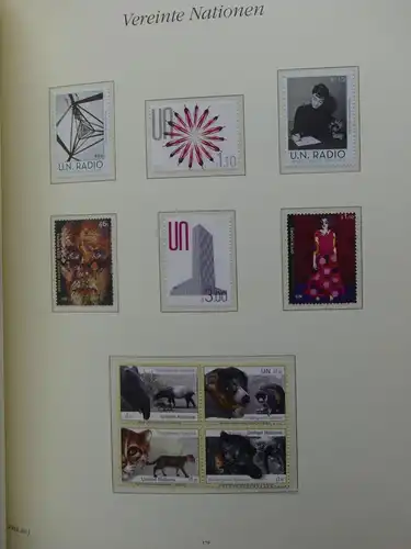 Vereinte Nationen Sammlung 2005-2014 postfrisch im Borek Vordruckalbum #LX951