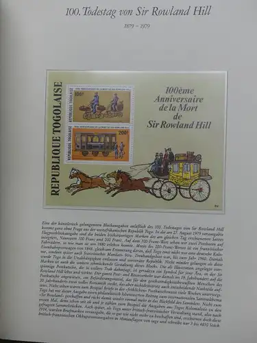 Themensammlung 100. Todestag von Sir Rowland Hill im Borek Album #LX957