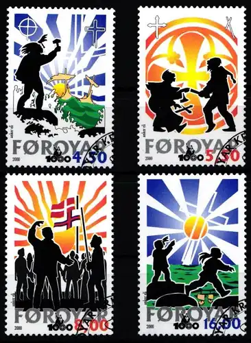 Färöer 368-371 gestempelt #JP332