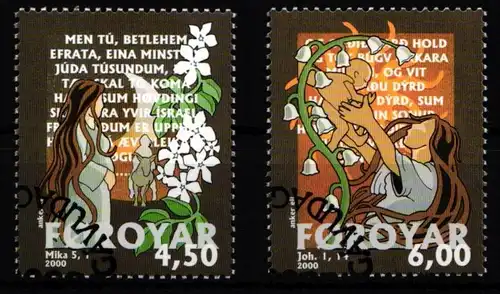 Färöer 385-386 gestempelt #JP337