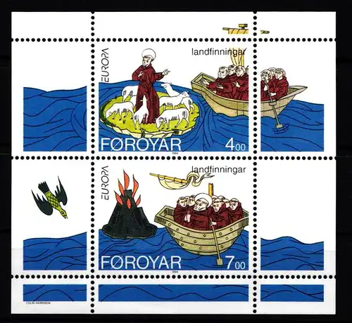 Färöer Block 7 postfrisch #JQ420