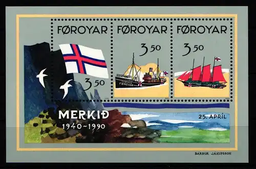 Färöer Block 4 postfrisch #JQ435