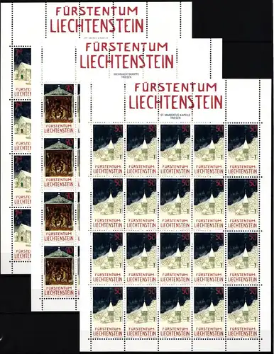 Liechtenstein 1050-1052 postfrisch Kleinbogensatz #II003