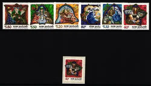 Neuseeland 1793-1798 und 1799 postfrisch Weihnachten #II049