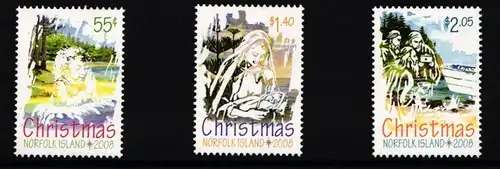 Norfolk Inseln 1046-1048 postfrisch Weihnachten #II069