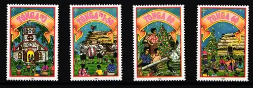 Tonga 1295-1298 postfrisch Weihnachten #II112