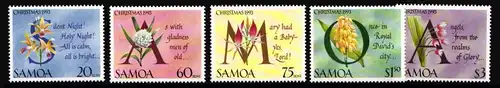Samoa 763-767 postfrisch Weihnachten #II151