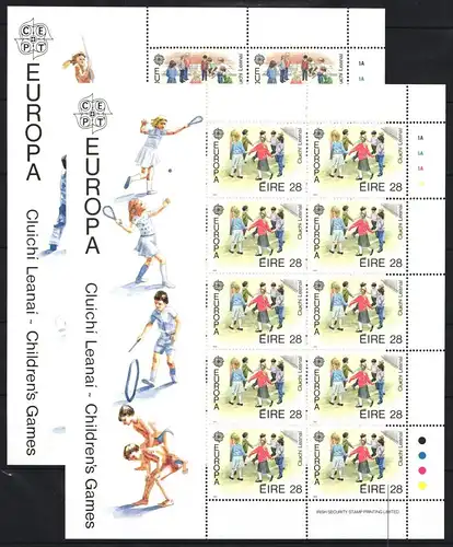 Irland 679-680 postfrisch als Kleinbogensatz #JK051