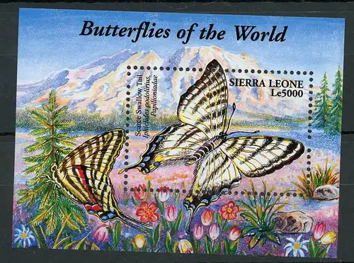 Sierra Leone Block 513 postfrisch Schmetterling #JP174