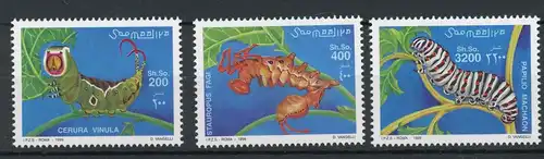 Somalia 754-756 postfrisch Insekten #JP183