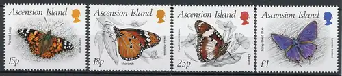 Ascension 439-442 postfrisch Schmetterlinge #JQ831