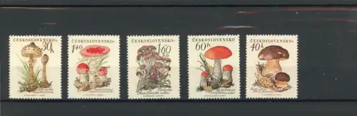 Tschechoslowakei 1101-1105 postfrisch Pilze #JQ905