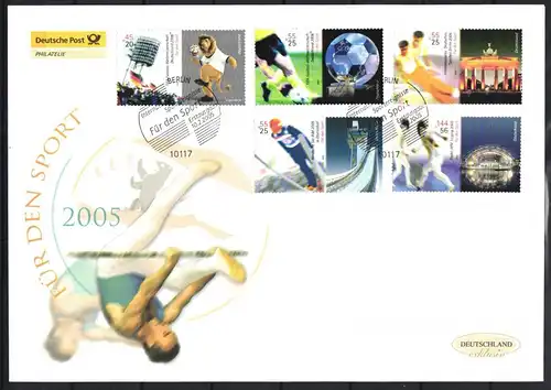 BRD 2439-2443 gestempelt als FDC #JK031