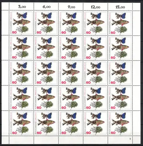BRD 1087 postfrisch als Bogen #JK017