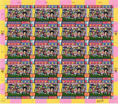 Vereinte Nationen Wien 300-301 postfrisch als Bogen #JK025