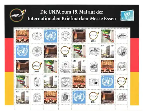 Vereinte Nationen New York 941-945 postfrisch als ZD Bogen #JK775