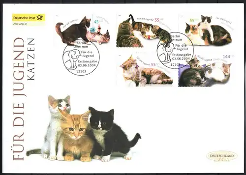 BRD 2402-2406 gestempelt als FDC #JK036