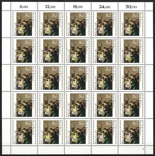 BRD 1267 postfrisch als Bogen #JK037