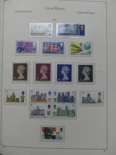 Großbritannien ab 1959 postfrisch besammelt im Kabe Binder #LX991