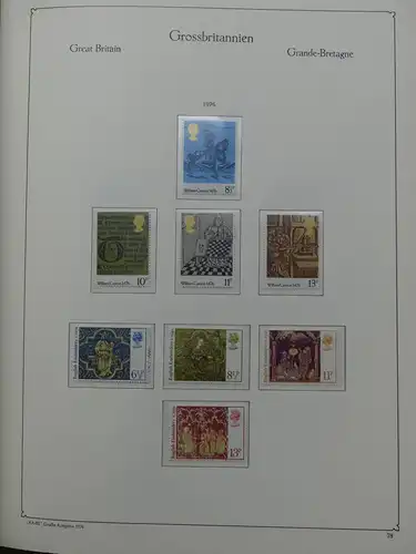 Großbritannien ab 1959 postfrisch besammelt im Kabe Binder #LX991