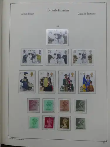 Großbritannien ab 1959 postfrisch besammelt im Kabe Binder #LX991