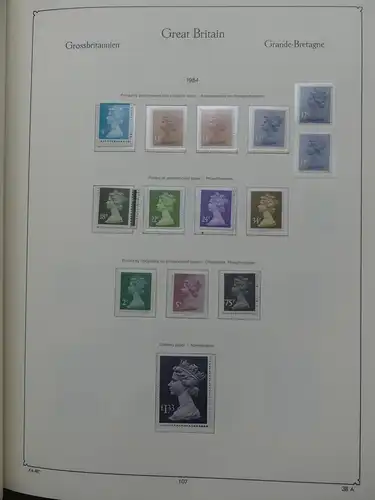 Großbritannien ab 1959 postfrisch besammelt im Kabe Binder #LX991