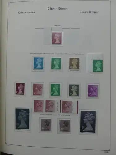 Großbritannien ab 1959 postfrisch besammelt im Kabe Binder #LX991