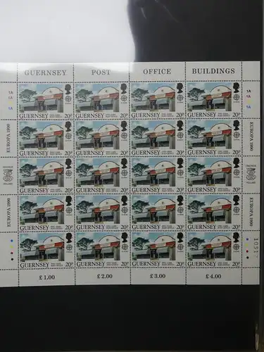 GB Guernsey Kleinbögen postfrisch besammelt im Kabe Binder #LX994