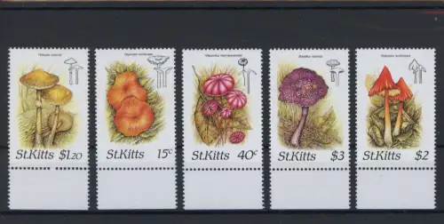 St. Kitts 213-217 postfrisch Pilze #JQ977