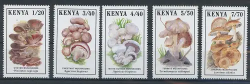 Kenia 486-490 postfrisch Pilze #JQ978